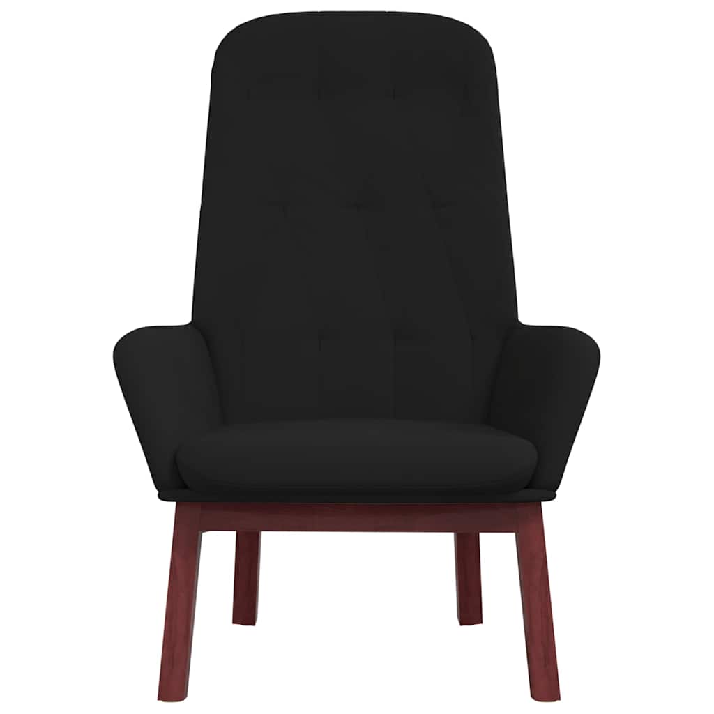 Vidaxl relaxstoel fluweel zwart