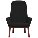 Vidaxl relaxstoel fluweel zwart