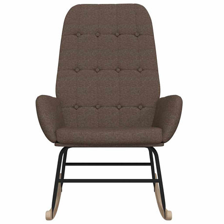 Vidaxl schommelstoel stof taupe