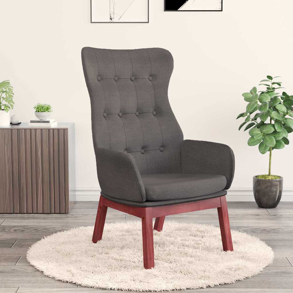 Vidaxl relaxstoel stof donkergrijs