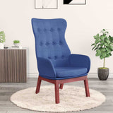 Vidaxl relaxstoel stof blauw