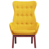Vidaxl relaxstoel stof mosterdgeel