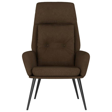 Vidaxl relaxstoel kunstsuède bruin