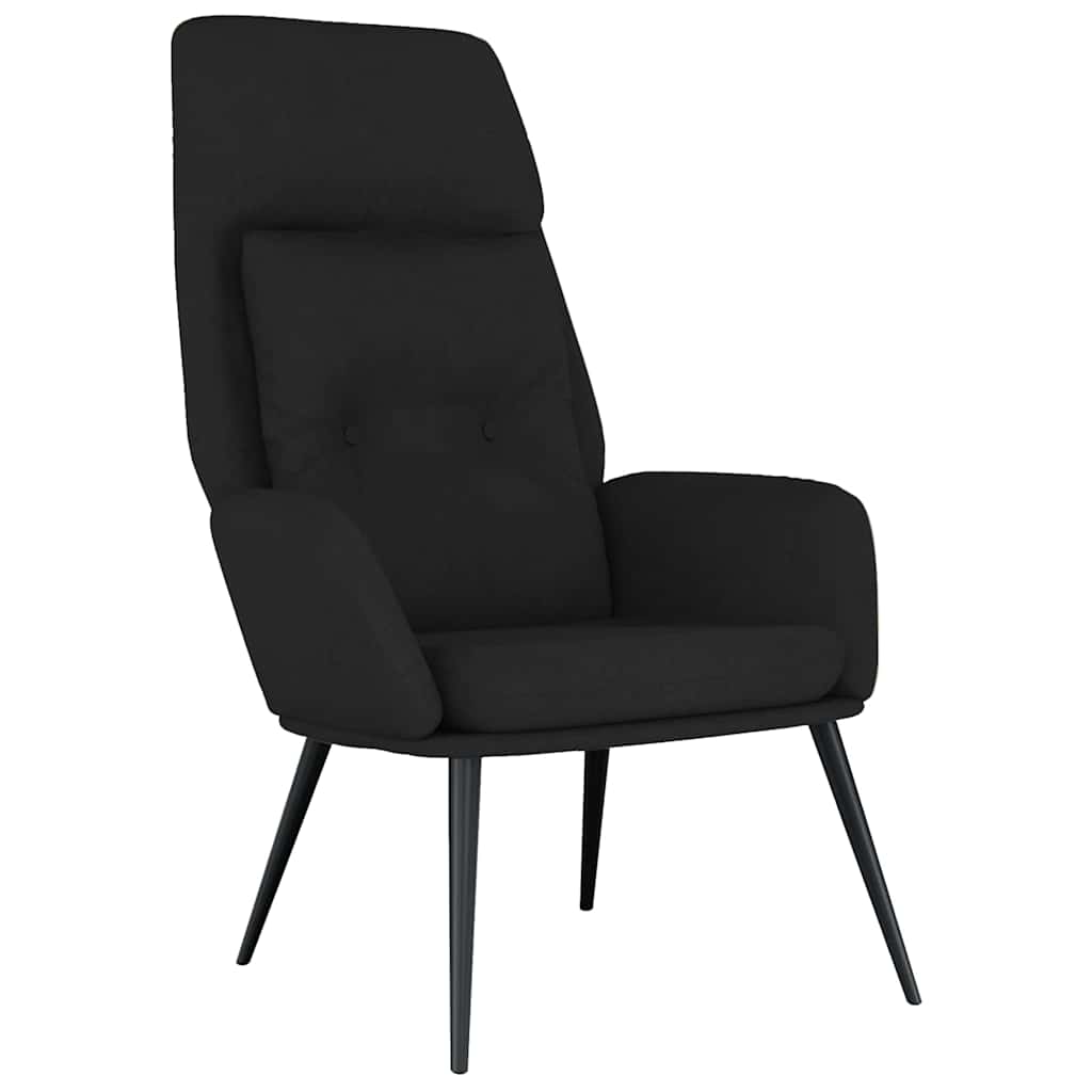 Vidaxl relaxstoel kunstsuède zwart