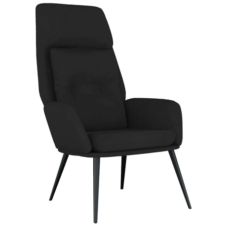 Vidaxl relaxstoel kunstsuède zwart
