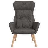 Vidaxl relaxstoel stof donkergrijs