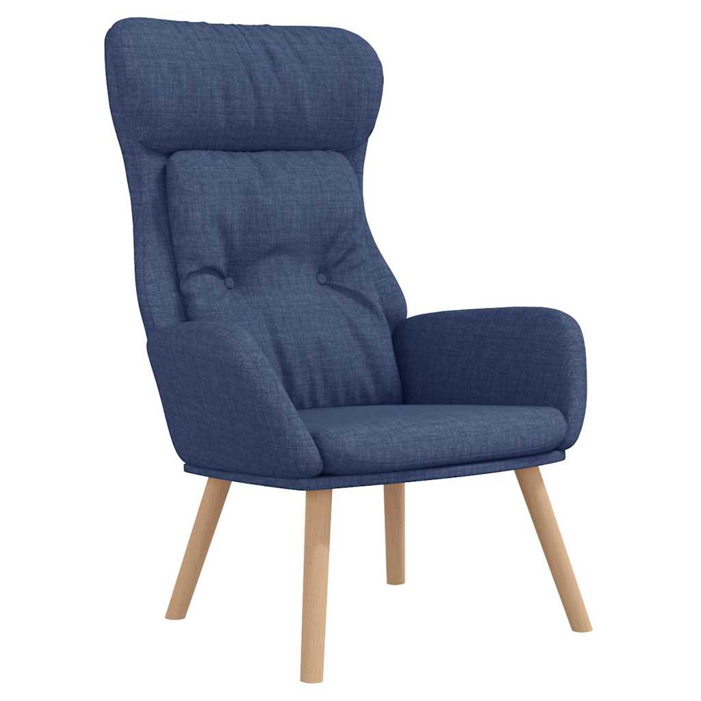 Vidaxl relaxstoel stof blauw