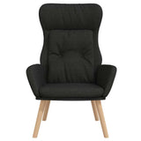 Vidaxl relaxstoel stof zwart