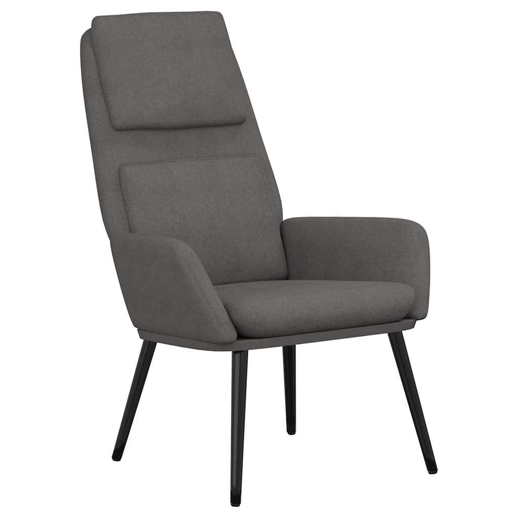 Vidaxl relaxstoel stof lichtgrijs