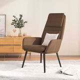Vidaxl relaxstoel stof bruin