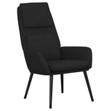 Vidaxl relaxstoel stof zwart