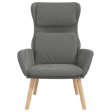 Vidaxl relaxstoel fluweel donkergrijs