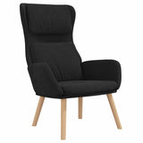Vidaxl relaxstoel fluweel zwart