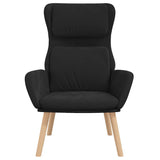 Vidaxl relaxstoel fluweel zwart