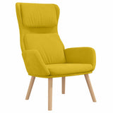Vidaxl relaxstoel fluweel mosterdgeel
