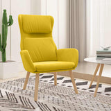 Vidaxl relaxstoel fluweel mosterdgeel