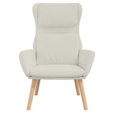 Vidaxl relaxstoel fluweel crèmewit