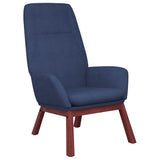 Vidaxl relaxstoel stof blauw