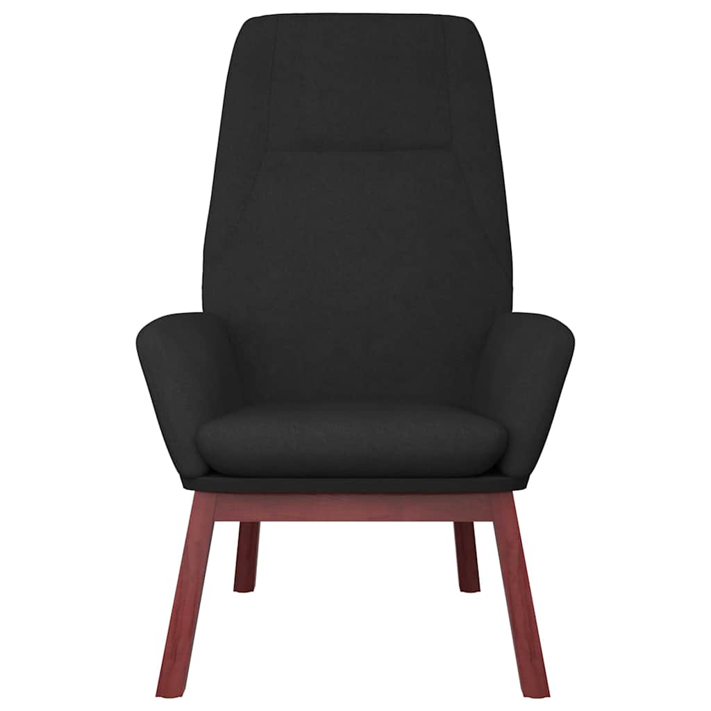 Vidaxl relaxstoel stof zwart