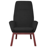 Vidaxl relaxstoel stof zwart
