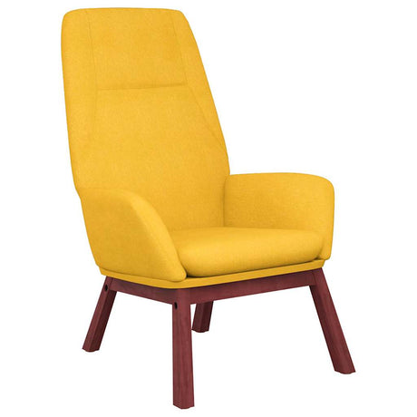 Vidaxl relaxstoel stof mosterdgeel