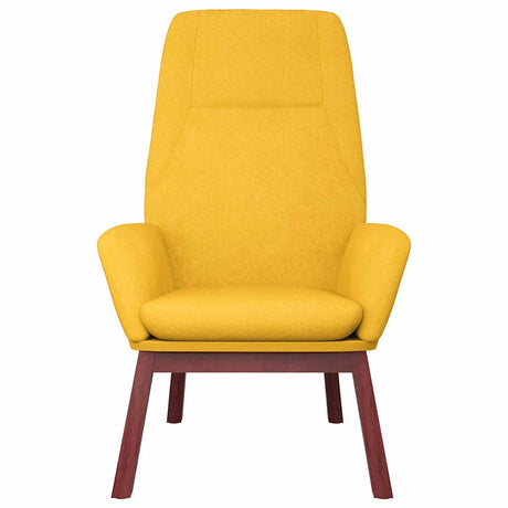 Vidaxl relaxstoel stof mosterdgeel