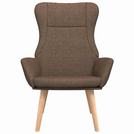 Vidaxl relaxstoel stof bruin