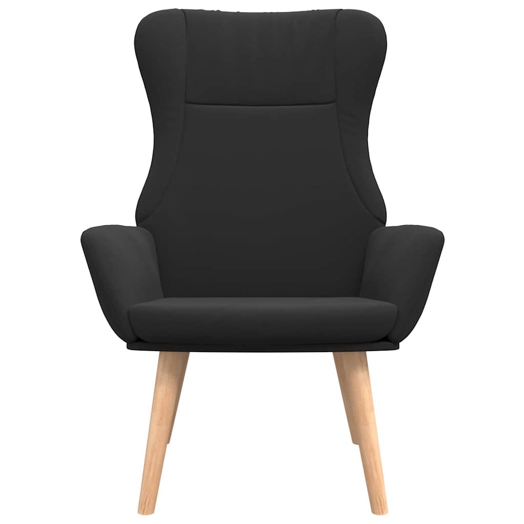 Vidaxl relaxstoel stof zwart