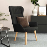 Vidaxl relaxstoel stof zwart