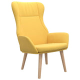 Vidaxl relaxstoel stof mosterdgeel