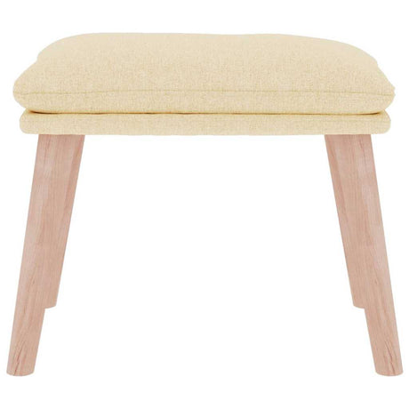 Vidaxl voetenbank 45x29,5x35 cm stof crèmekleurig