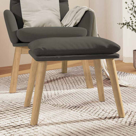 Vidaxl voetenbank 45x29,5x35 cm fluweel donkergrijs