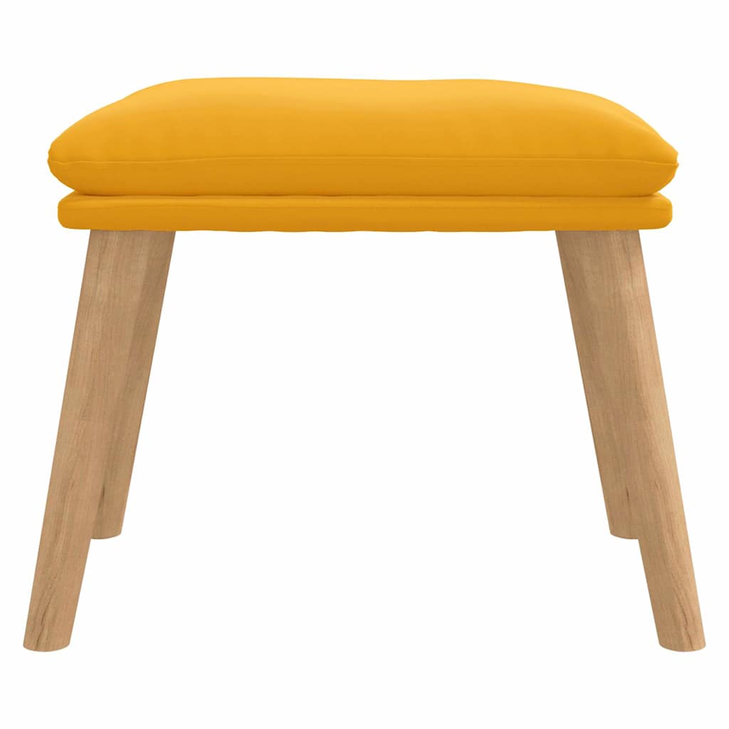Vidaxl voetenbank 45x29,5x35 cm fluweel mosterdgeel