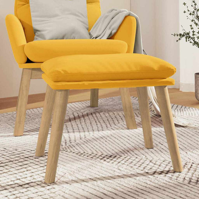 Vidaxl voetenbank 45x29,5x35 cm fluweel mosterdgeel