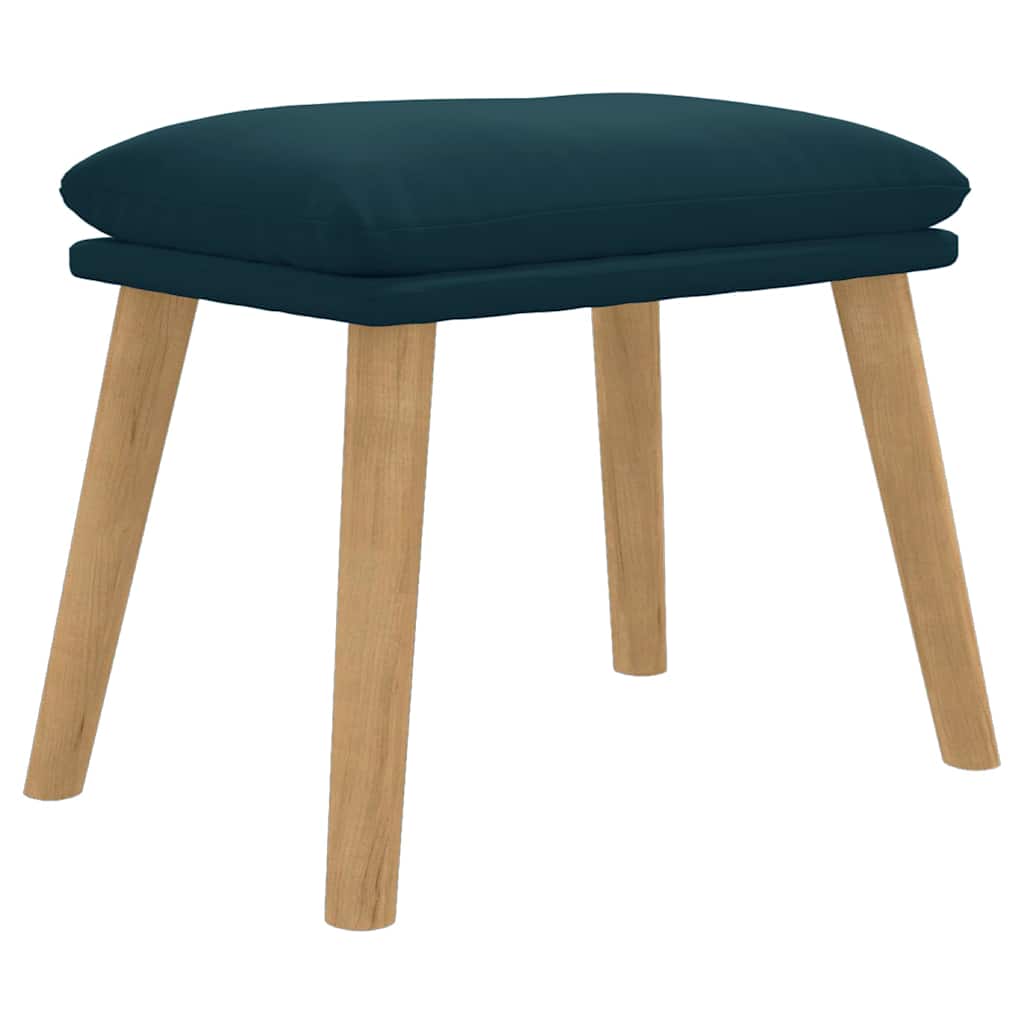 Vidaxl voetenbank 45x29,5x35 cm fluweel blauw