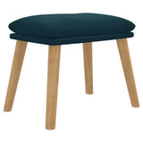 Vidaxl voetenbank 45x29,5x35 cm fluweel blauw