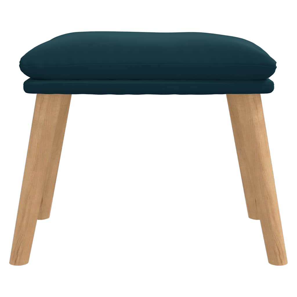 Vidaxl voetenbank 45x29,5x35 cm fluweel blauw
