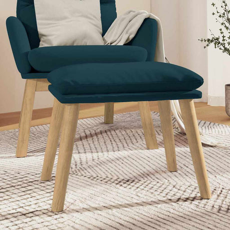 Vidaxl voetenbank 45x29,5x35 cm fluweel blauw