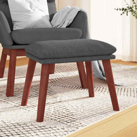 Vidaxl voetenbank 45x29,5x35 cm stof donkergrijs