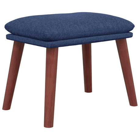 Vidaxl voetenbank 45x29,5x35 cm stof blauw