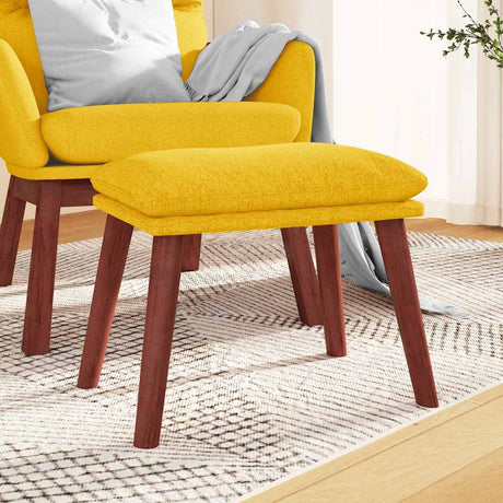 Vidaxl voetenbank 45x29,5x35 cm stof mosterdgeel