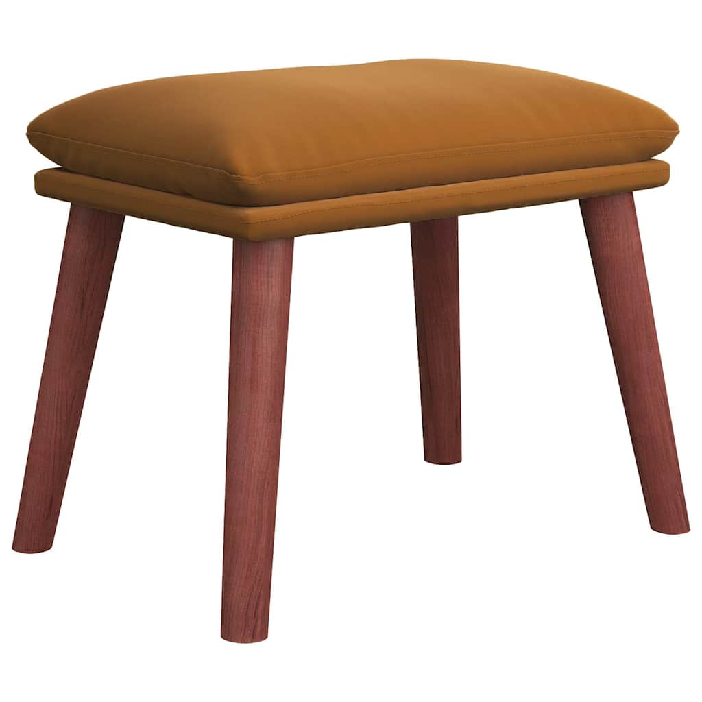 Vidaxl voetenbank 45x29,5x35 cm fluweel bruin