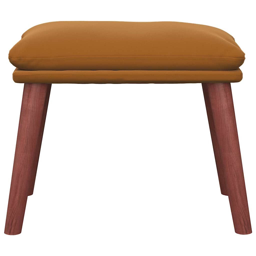 Vidaxl voetenbank 45x29,5x35 cm fluweel bruin