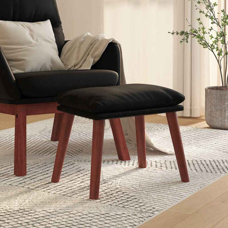 Vidaxl voetenbank 45x29,5x35 cm kunstleer zwart