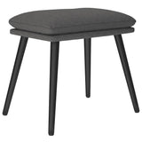 Vidaxl voetenbank 45x29,5x35 cm stof donkergrijs