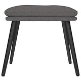Vidaxl voetenbank 45x29,5x35 cm stof donkergrijs