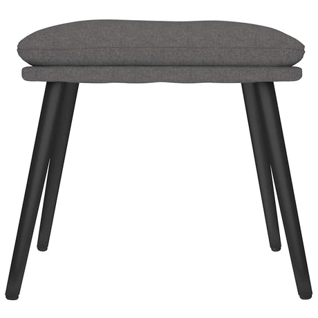 Vidaxl voetenbank 45x29,5x35 cm stof donkergrijs