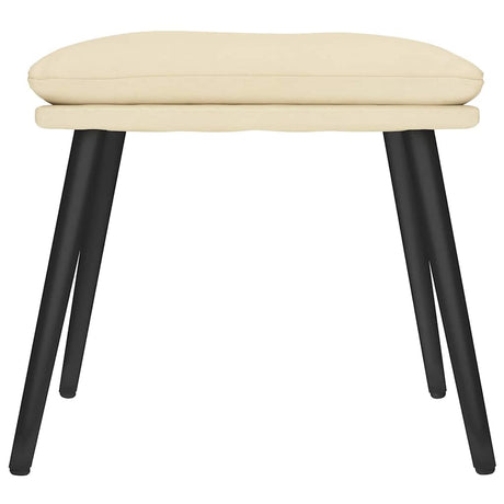Vidaxl voetenbank 45x29,5x35 cm stof crèmekleurig