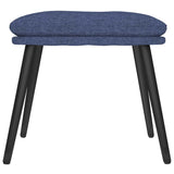 Vidaxl voetenbank 45x29,5x35 cm stof blauw