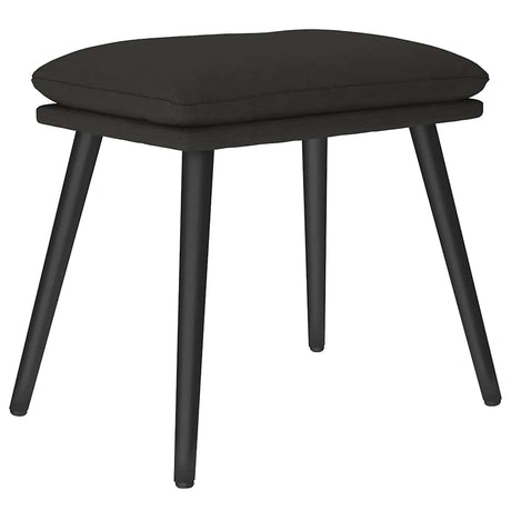 Vidaxl voetenbank 45x29,5x35 cm stof zwart